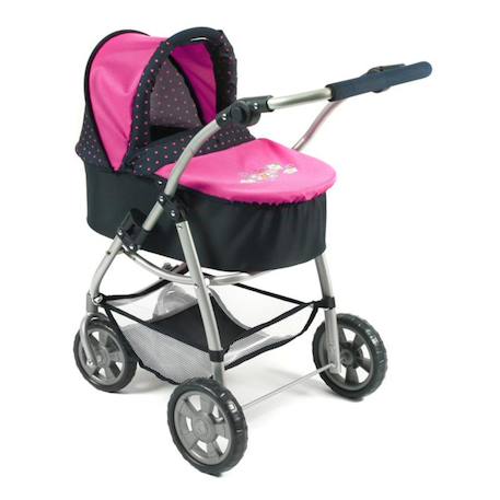 La poussette combinée 3 en 1 emotion 'all in' pour poupons Multicolore+Noir et rose+Rose+Rose et bleu+Rose et gris+Rose fuschia+Violet+Violet étoiles 29 - vertbaudet enfant 