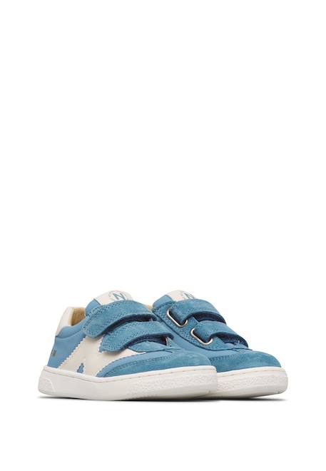 Sneaker en daim et tissu technique jenix vl. Blanc-bleu 2 - vertbaudet enfant 