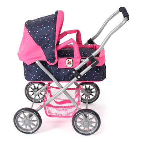 Poussette landeau pour poupée smarty Beige+Bleu+Gris et bleu+Gris et rose+Rose+Rose et bleu+Rose fuschia+Violet 19 - vertbaudet enfant 