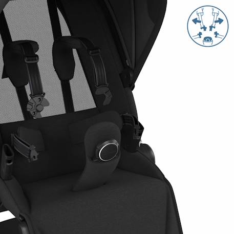 Poussette ultra confortable fame Twillic black+Twillic graphite+Twillic green 6 - vertbaudet enfant 