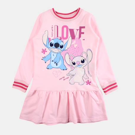 Robe manches longues avec personnages lilo & stitch Rose 4 - vertbaudet enfant 