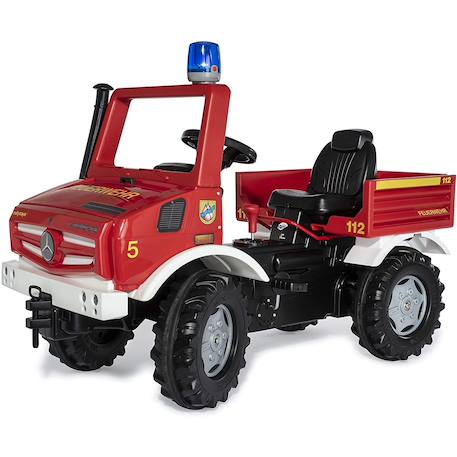 Rollyunimog fire truck avec frein et lumières Rouge 2 - vertbaudet enfant 