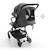 Poussette cabine ultralégère NEBO pliage une main format avion iata dossier inclinable Gris+Noir 6 - vertbaudet enfant 