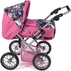 Jouet-Poupons et poupées-Poussette combinée leni licorne pour poupée