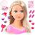 Charlène super modèle tête à coiffer et maquiller cheveux blond Rose 2 - vertbaudet enfant 
