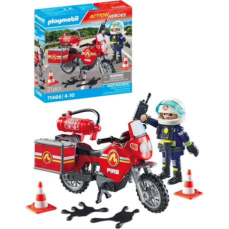 Pompier et moto - action hereos 71466 Multicolore 1 - vertbaudet enfant 