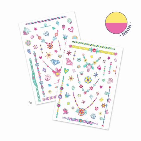 Tatouages temporaires les bijoux de jenni Multicolore 1 - vertbaudet enfant 