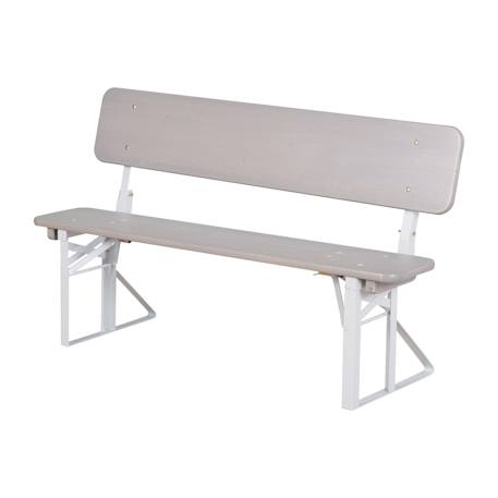 Table pique-nique pliante avec bancs à dossier pour 4 enfants Gris+Teck 4 - vertbaudet enfant 