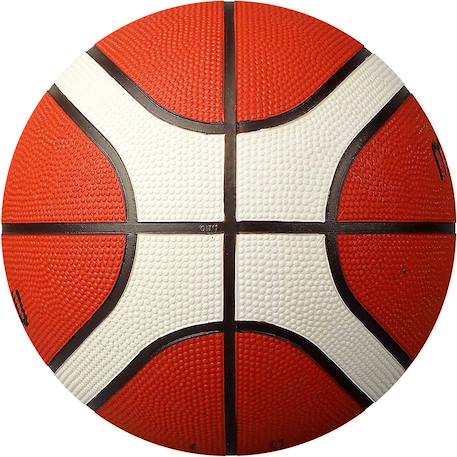 Ballon de basket d'entraînement en caoutchouc 12f Orange 1 - vertbaudet enfant 