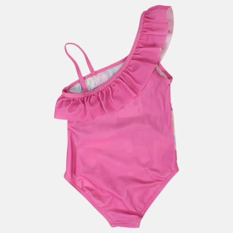 Maillot de bain fille 1 pièce asymétrique rose à pois motif personnage minnie Rose 6 - vertbaudet enfant 