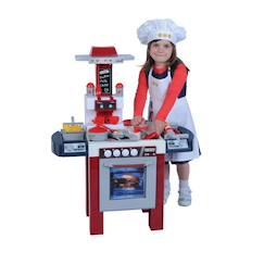 Jouet-Jeux d'imitation-Cuisine gourmet miele avec gril et friteuse