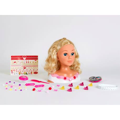 Tête à coiffer Princesse coralie Rose 1 - vertbaudet enfant 