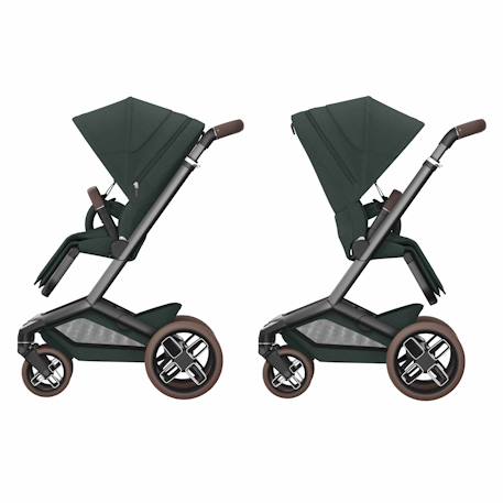 Poussette ultra confortable fame Twillic black+Twillic graphite+Twillic green 14 - vertbaudet enfant 