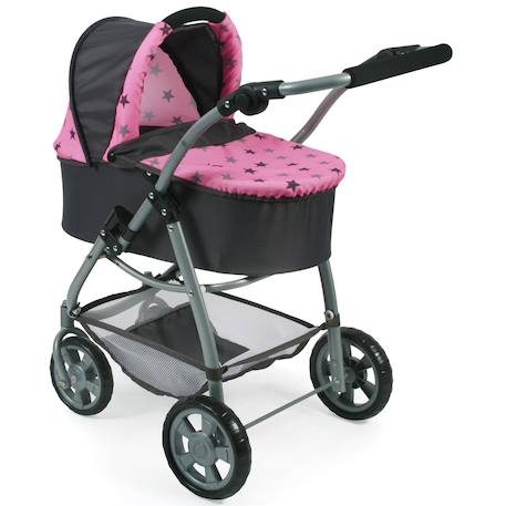 La poussette combinée 3 en 1 emotion 'all in' pour poupons Multicolore+Noir et rose+Rose+Rose et bleu+Rose et gris+Rose fuschia+Violet+Violet étoiles 6 - vertbaudet enfant 
