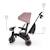 Tricycle JAZZ 3, évolutif 6 modes dès 9 mois pivotant, dossier inclinable, capote upf 50+, poignée parent, compact, mode draisienne, roue libre, jusqu’à 25 kg Beige+Rosa 11 - vertbaudet enfant 
