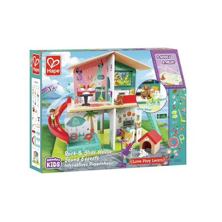 Maison de poupées interactive avec sons Multicolore 2 - vertbaudet enfant 