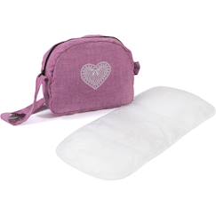 Jouet-Poupons et poupées-Sac à langer pour poussettes de poupées jean rose