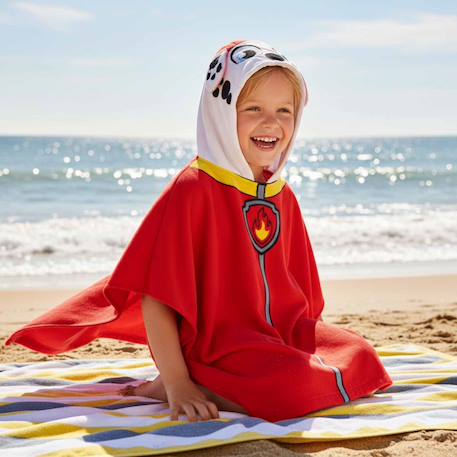 Poncho de bain pat patrouille coton Rouge 2 - vertbaudet enfant 