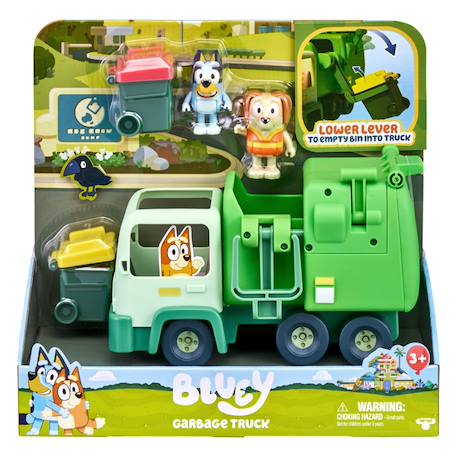Bluey camion poubelle Vert 2 - vertbaudet enfant 