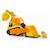 Rubble & crew - grand bulldozer avec effets sonores et lumineux et figurine rubble Jaune 1 - vertbaudet enfant 