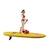Maître-nageur bworld avec stand up paddle Jaune et rouge 1 - vertbaudet enfant 