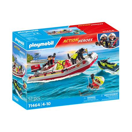 Action heroes bateau de pompier et scooter des mers 71464 Multicolore 2 - vertbaudet enfant 