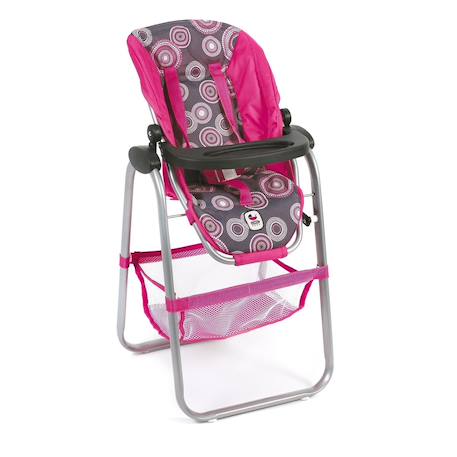 Chaise haute pour poupées Rose 2 - vertbaudet enfant 