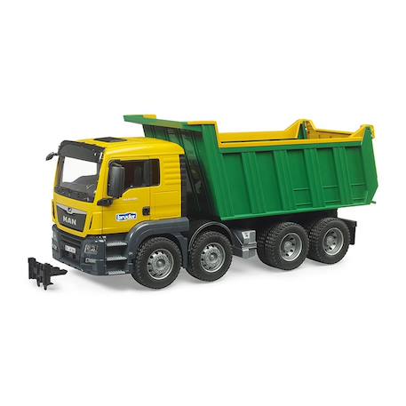 Camion à benne basculante man tgs Jaune et vert 2 - vertbaudet enfant 