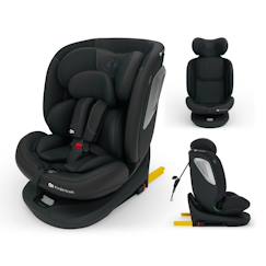 Puériculture-Siège auto I-GROW 2 PLUS, i-size 4-en-1   40-150 cm pivotant 360°, isofix, top tether, dos et face route, protection latérale, inclinable, ventilation, évolutif 0-12 ans