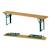 Table pique-nique pliante avec bancs pour 4 enfants Gris+Teck 12 - vertbaudet enfant 