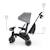 Tricycle JAZZ 3, évolutif 6 modes dès 9 mois pivotant, dossier inclinable, capote upf 50+, poignée parent, compact, mode draisienne, roue libre, jusqu’à 25 kg Gris+Rosa+Vert 5 - vertbaudet enfant 