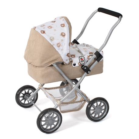 Poussette landeau pour poupée smarty Beige+Bleu+Gris et bleu+Gris et rose+Rose+Rose et bleu+Rose fuschia+Violet 1 - vertbaudet enfant 