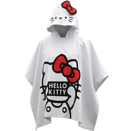 Fille-Poncho de bain hello kitty coton