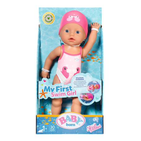 Baby born mon premier bain 30cm Rose 2 - vertbaudet enfant 