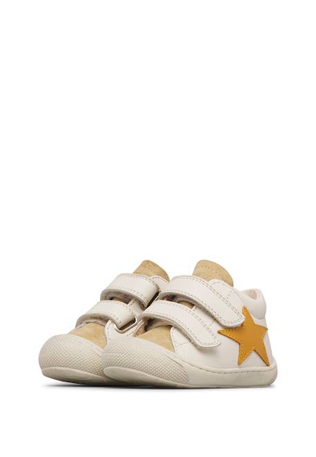 Chaussures en cuir et en daim kolde vl Blanc crème-vert+Blanc-beige-+Blanc-gris- 10 - vertbaudet enfant 
