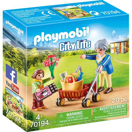 City life - petite fille et grand-mère 70194 Multicolore 2 - vertbaudet enfant 
