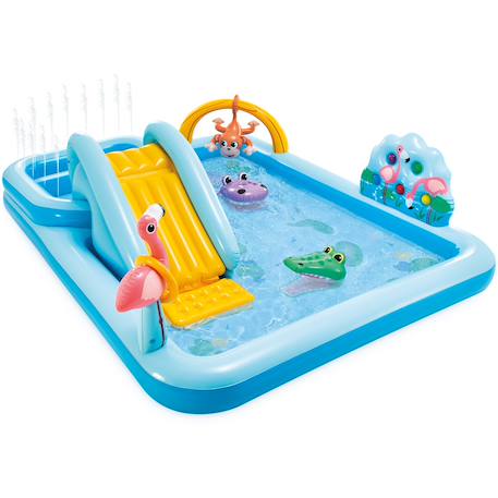 Piscine centre de jeux jungle aventure Bleu 1 - vertbaudet enfant 