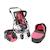La poussette combinée 3 en 1 emotion 'all in' pour poupons Multicolore+Noir et rose+Rose+Rose et bleu+Rose et gris+Rose fuschia+Violet+Violet étoiles 24 - vertbaudet enfant 