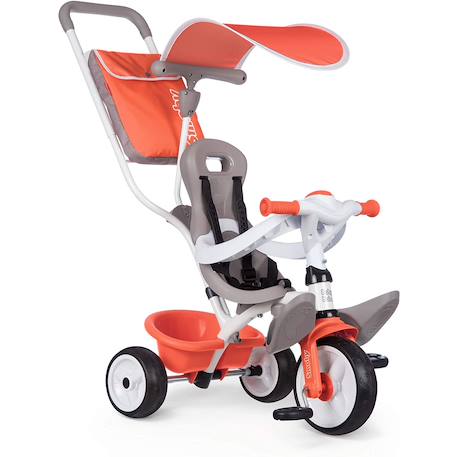 Tricycle baby balade Orange et gris 2 - vertbaudet enfant 