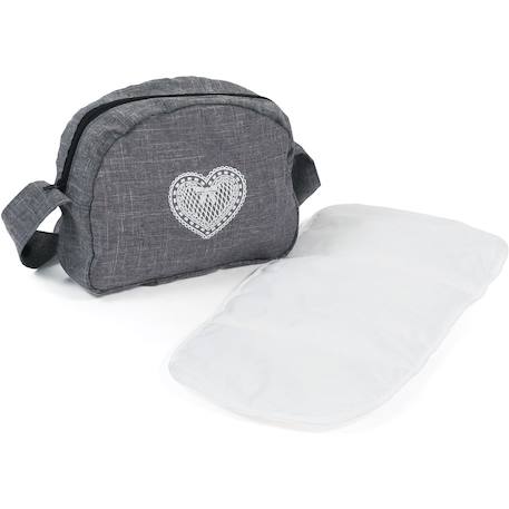 Sac à langer pour poussettes de poupées jean gris Gris 1 - vertbaudet enfant 
