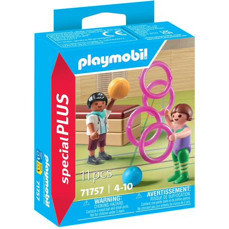 Duo d'enfants avec matériel de gymnastique 71757 Multicolore 2 - vertbaudet enfant 