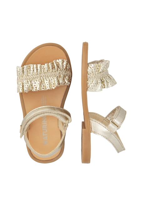 Sandales en cuir asiele Platine- 4 - vertbaudet enfant 