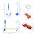 Parcours d'obstacles ninja enfant - 30 accessoires, 10 m de slackline - sac de transport Rouge 3 - vertbaudet enfant 
