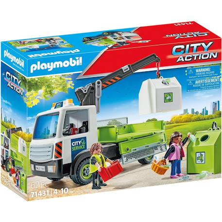 Camion-grue de recyclage de verre 71431 Multicolore 2 - vertbaudet enfant 