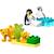 Duplo familles d'animaux sauvages : pingouins et lions 10442 Multicolore 1 - vertbaudet enfant 