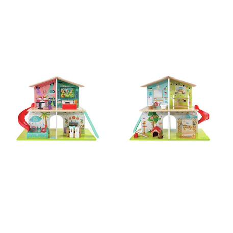 Maison de poupées interactive avec sons Multicolore 1 - vertbaudet enfant 