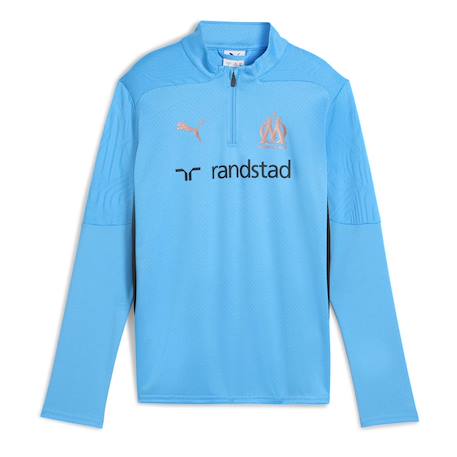 Sweat entrainement garçon OM 2024/2025 Bleu+Marine 1 - vertbaudet enfant 