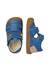 Sandales semi en cuir et en daim irtys Bleu clair-+Rose clair-+Tourterelle-militaire- 4 - vertbaudet enfant 