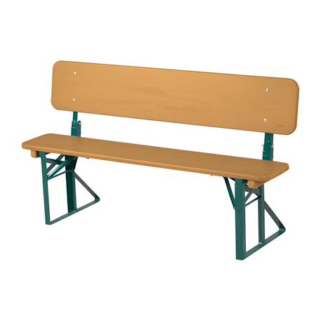 Table pique-nique pliante avec bancs à dossier pour 4 enfants Gris+Teck 11 - vertbaudet enfant 