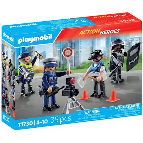 Action heroes set métiers de la police : 4 policiers différents 71730 Multicolore 2 - vertbaudet enfant 